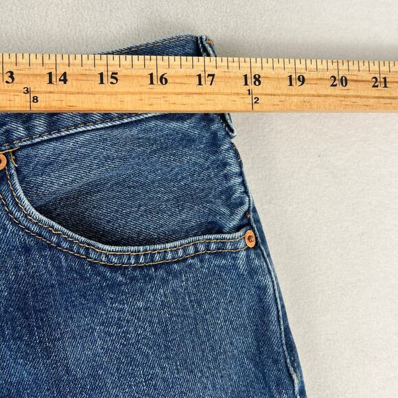 Levi’s 517 Dark Wash 35” x 27” Zip Front Nice Patina GUC - Picture 4 of 9